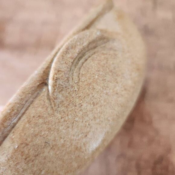 Studio Art earthenware tan pottery Gres de Viana Portugal square home decor acce - Picture 5 of 5